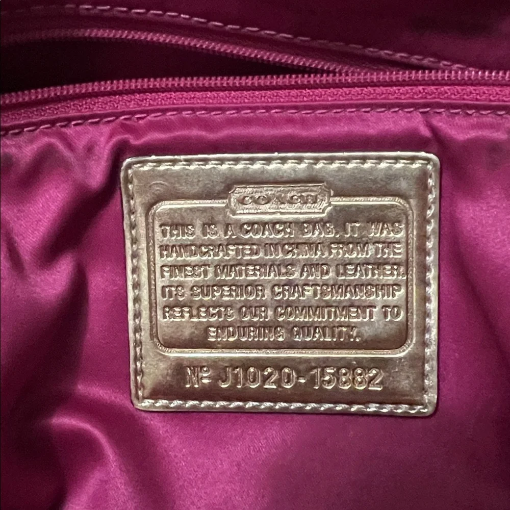 Coach Poppy classic tan and purple tartan large tote (lot of 2, not separating) - Picture 15 of 16